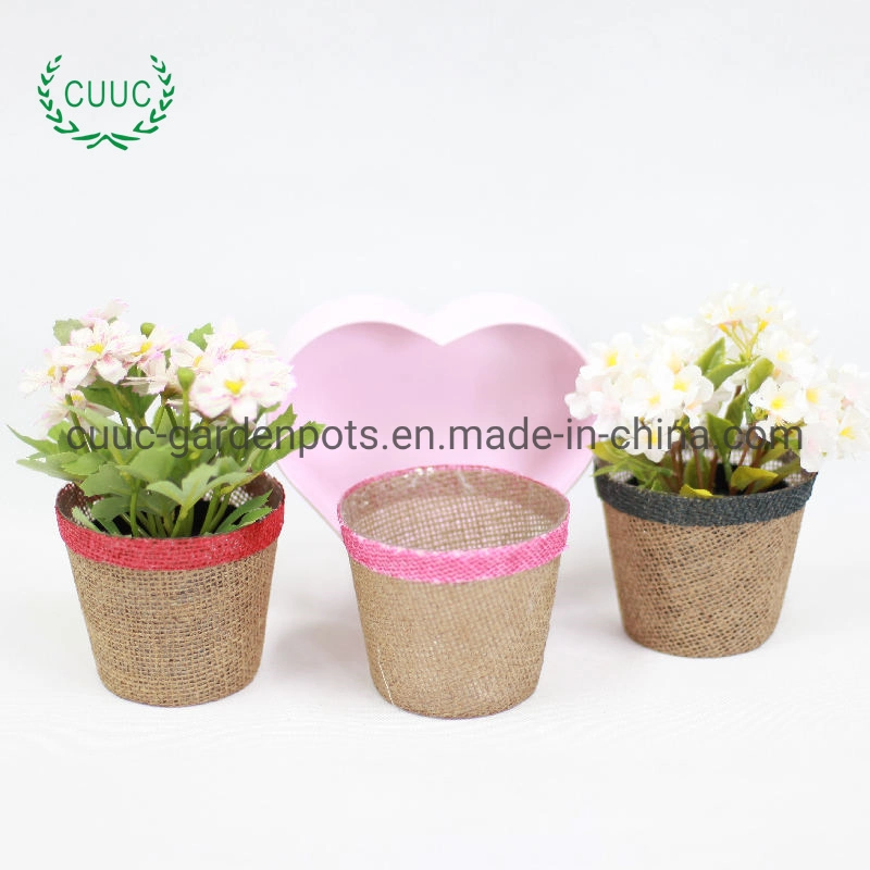 Small Flower Pot Fabric Flower Vase Modern Minimalist Flower Basket Cute Indoor Office Storage