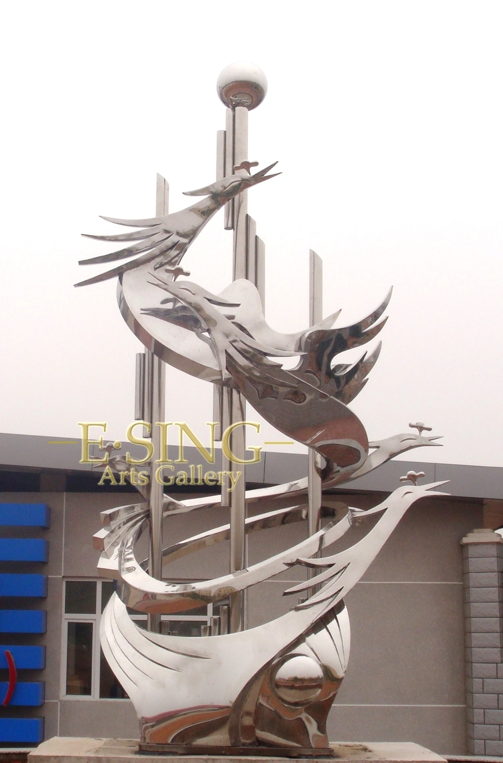 Large Size Modern Outdoor Garden Stainless Steel Metal Art Decor Sculpture for Sale